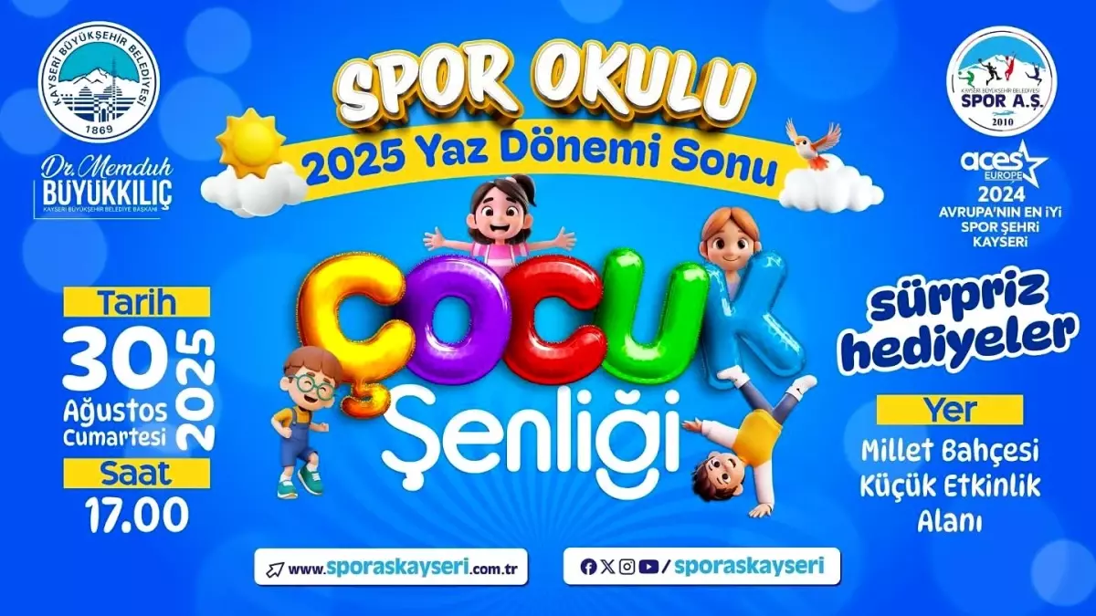 kayseride 2025 spor okullari yaz donemi cocuk senligi duzenleniyor hVY7q9BI