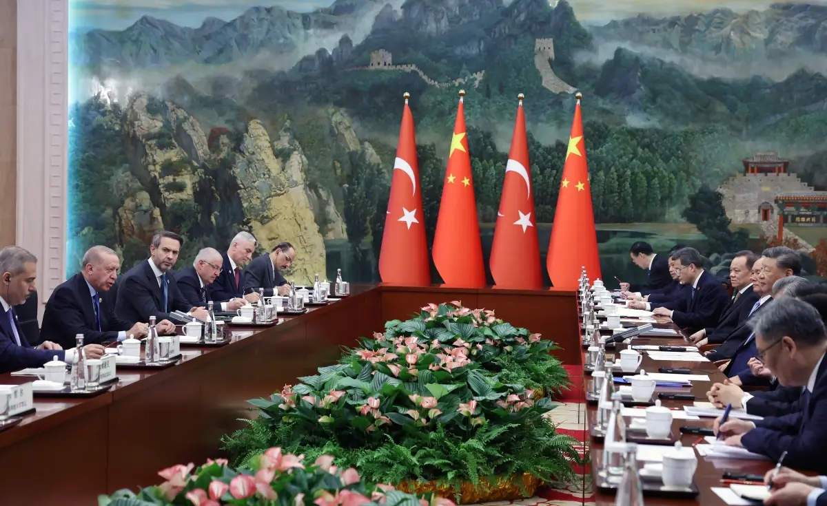 cumhurbaskani erdogan cin devlet baskani si ile bir araya geldi ZZ77PvBO