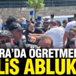 Gecinemiyoruz diyen ogretmenlere polis ablukasi j84OaQOK